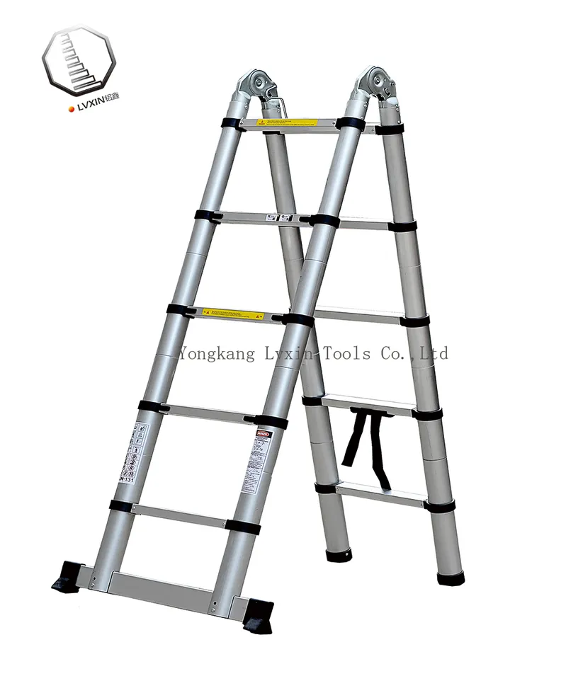 Double Multipurpose Telescopic Aluminium Ladder