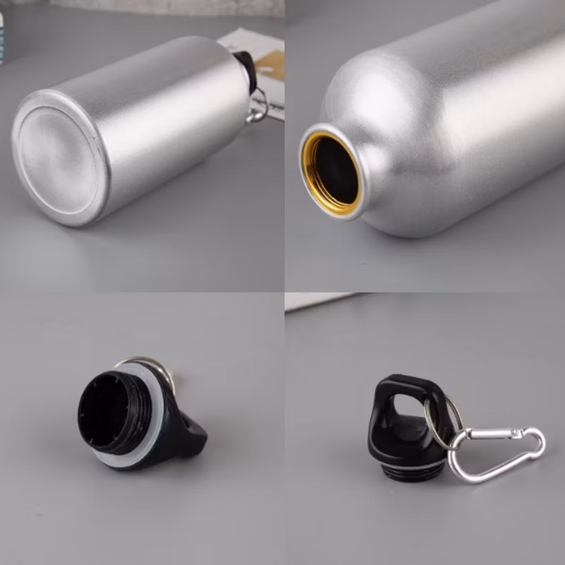600ml Aluminum Water Bottle Printing with Your Unique Design with Carabiner