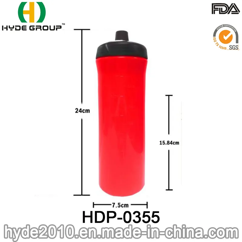 Hot Sale Custom Logo BPA Free Plastic 750ml Sport Drinking Water Bottle (HDP-0355)