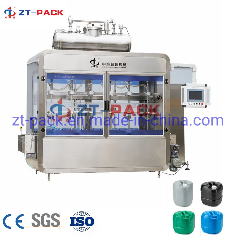 Automatic 20 Liter Liquid Bottle Liner Weighing Scale Filling Sealing Machine