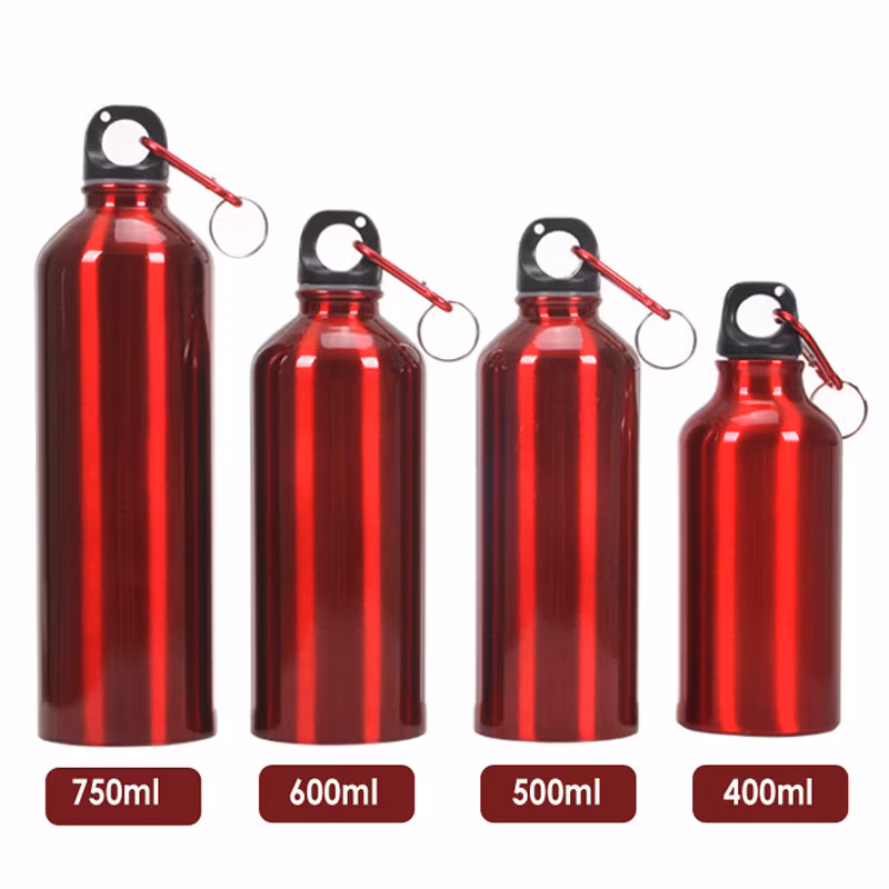 Wholesale Silver Recycled Promotional Metal Drink Sports Bottle Aluminum Water Bottles with Custom Logo