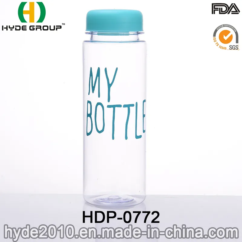 Customized BPA Free 500ml Plastic Water Bottle with FDA Approval (HDP-0772)