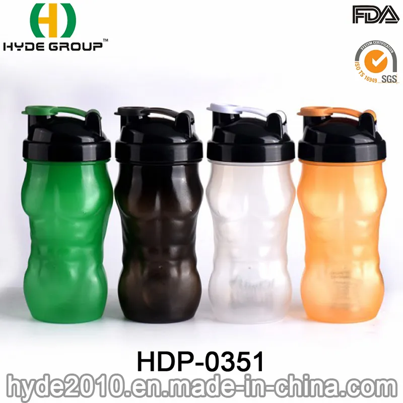 Gym 700ml BPA Free PP Plastic Powder Shaker Bottle (HDP-0351)