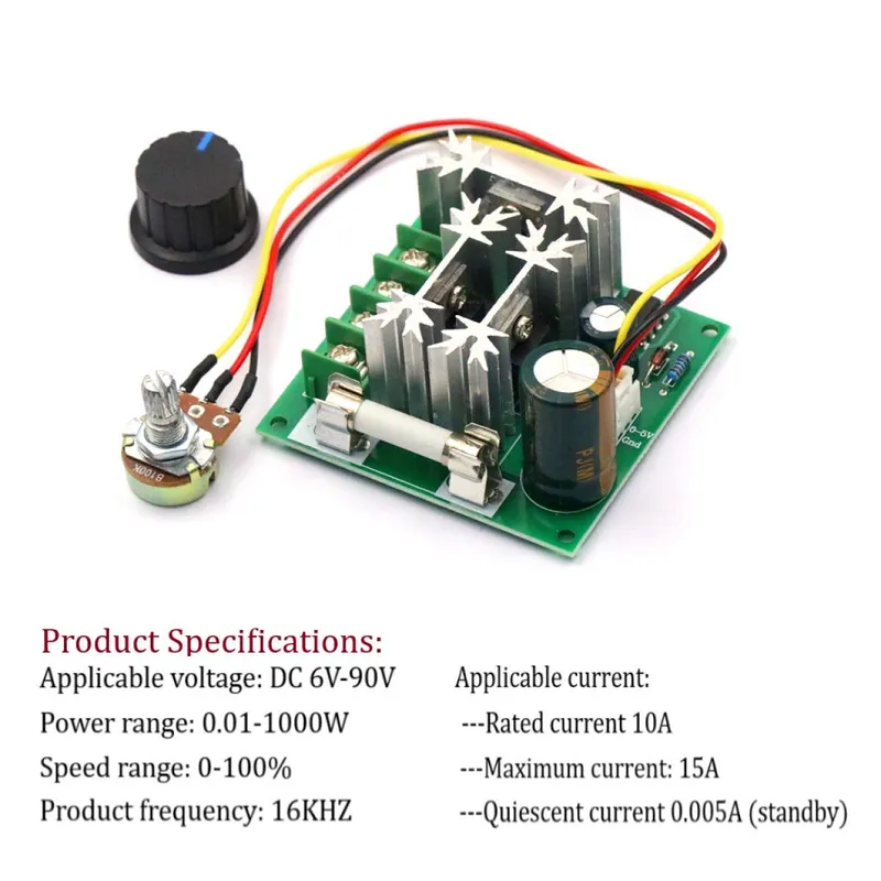 Olearn Ccmhcn DC Motor Speed Controller PWM Speed Adjustable Regulator PLC