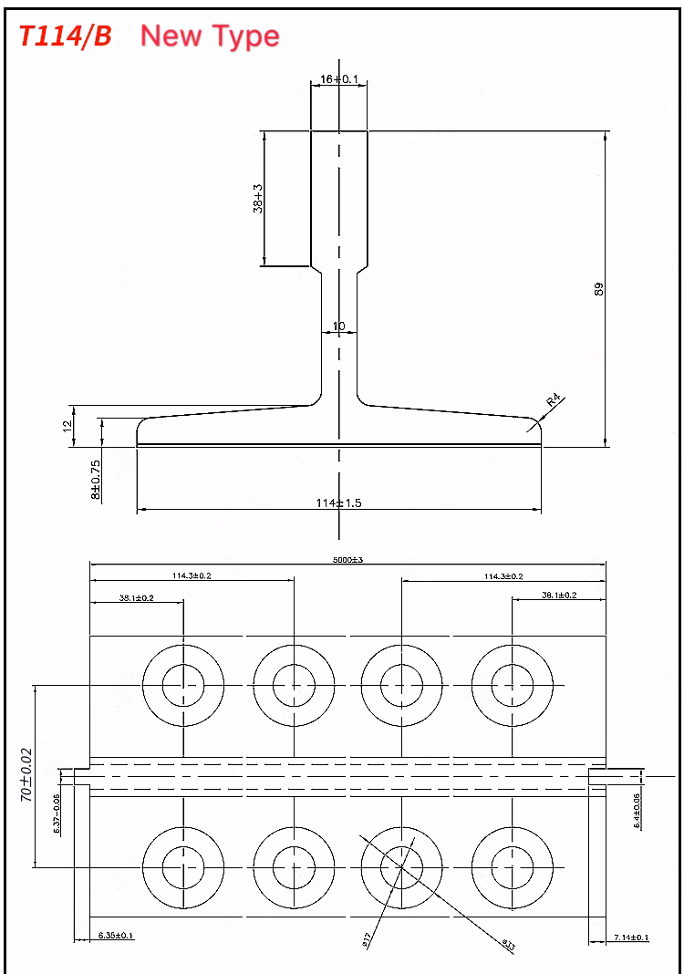 Elevator Parts T Types Elevator Guide Rail