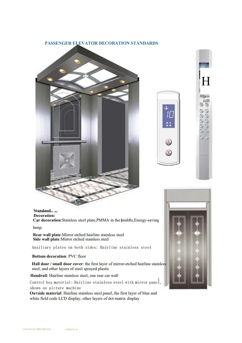 Asia FUJI Small Home Elevator with Glass Cabin