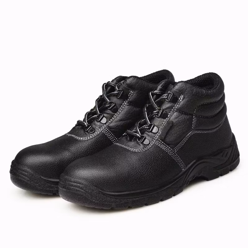Security Equipment Cow Leather Work Safety Shoes
