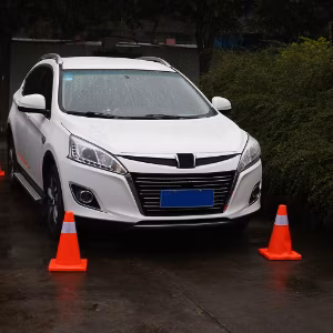 PVC Road Safety Equipment Blue Flexible Traffic Cone