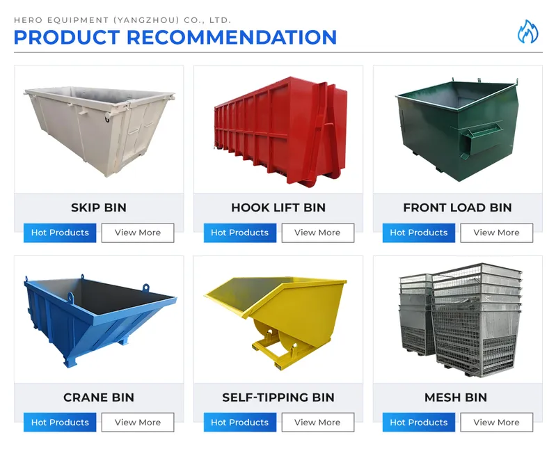 4m Open Top Waste Skip Bin with a Door