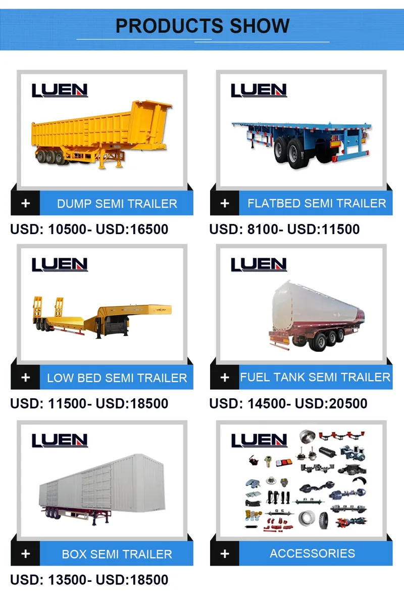 Luen Flat Deck China Manufacturer Flat Bed Semi Trailer