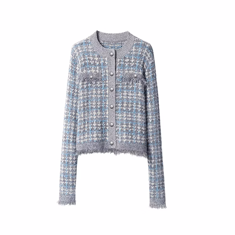 Fashion Ladies Knitted Cardigan with Viscose Sweaters