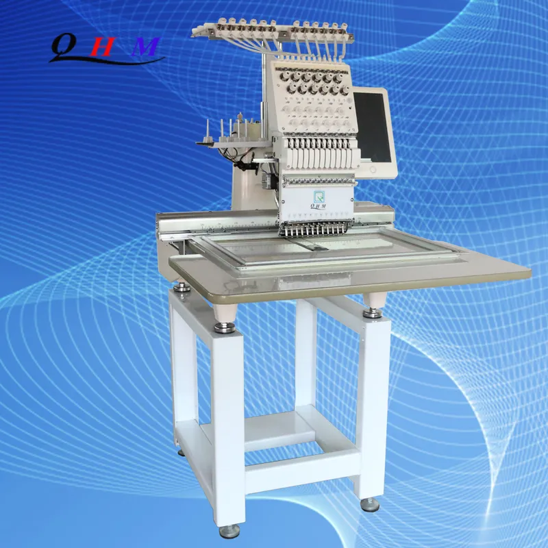 12 Needles Bordadora Brother Low Price Single Head Embroidery Machine for Home or Factory Use