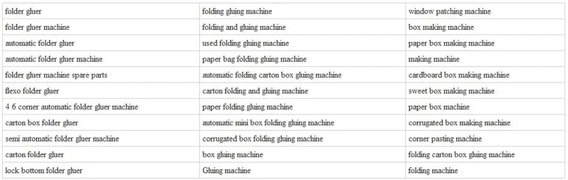 650/800/1100 GS Series Packing Products (hot sell machine) 4 and 6 Corner Folding Gluing Machine