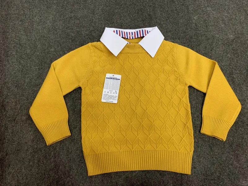 Four Color Boy Knitted Sweater