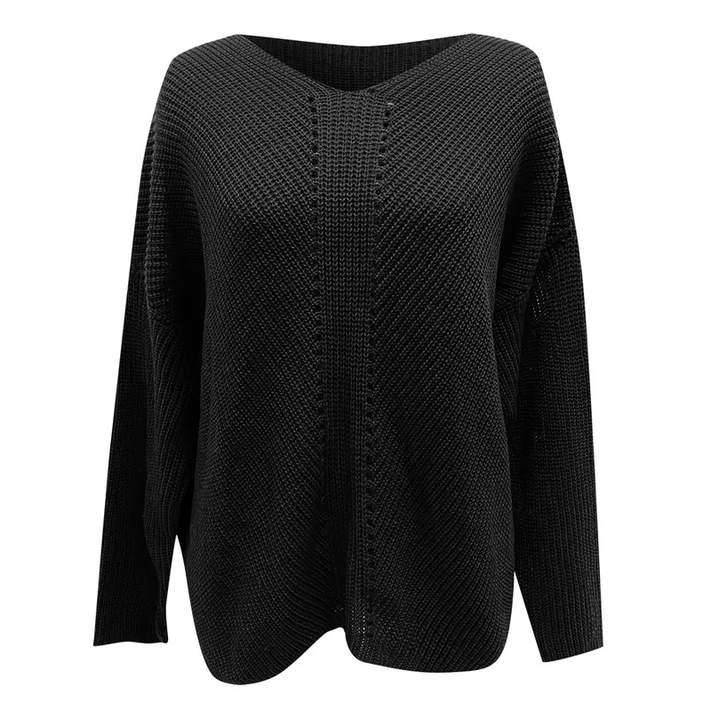Women Fashion Clothes Casual Wear Loose Knitted Wool Intarisa Sweaters