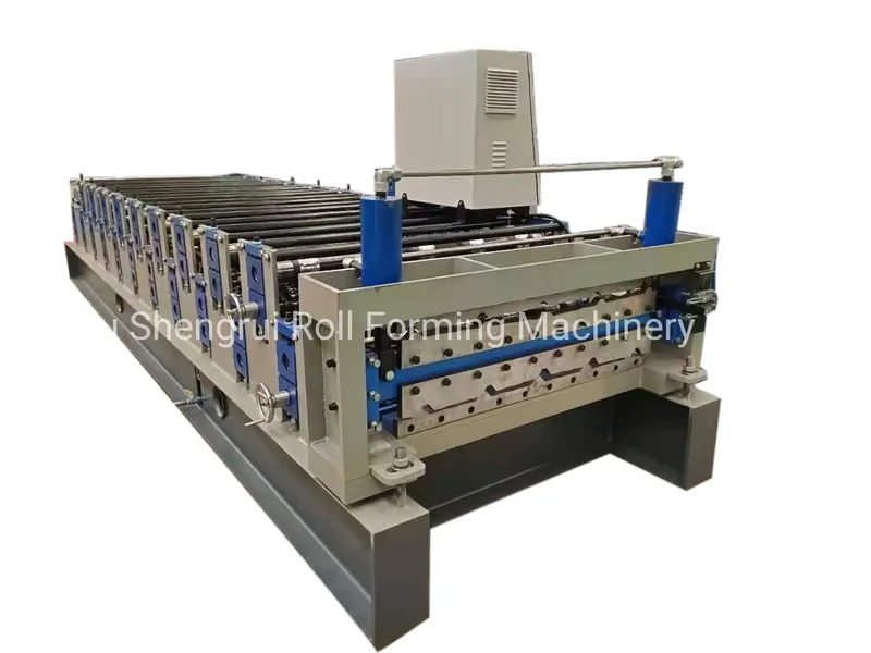 Double Layer Corrugated Roof Tile Aluminum Metal Roofing Sheet Roll Forming Making Machine Best Price