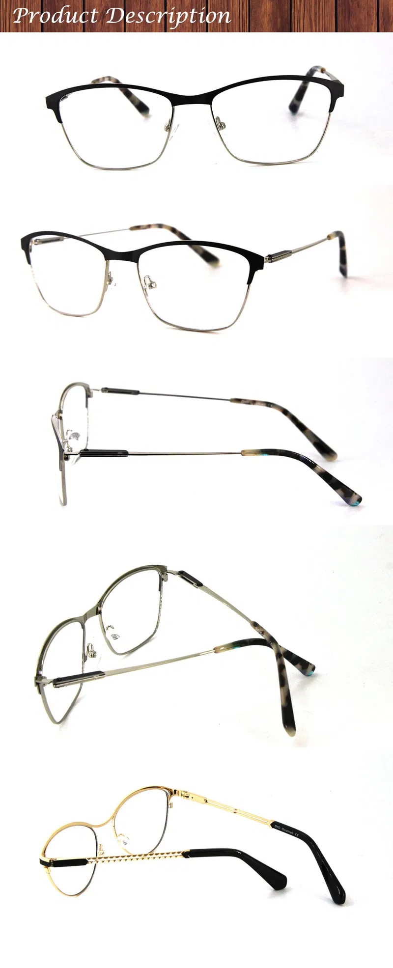 Latest New Style Model Wholesale Make Order Metal Eyewear