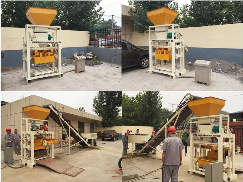 Qt40c-1 Concrete Hollow Block Molding Machine, Cabro Brick Making Machine Kenya