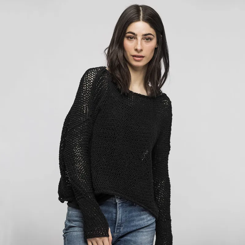 Large Size Round Neck Women Knitted Sweater Fashion Clothes