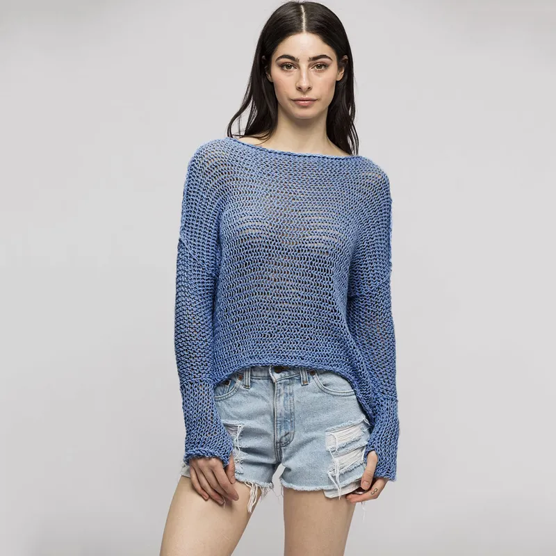 Large Size Round Neck Women Knitted Sweater Fashion Clothes