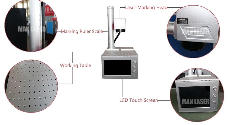 50watt Fiber Laser Marking Engraving Machine Price for Photo Printing