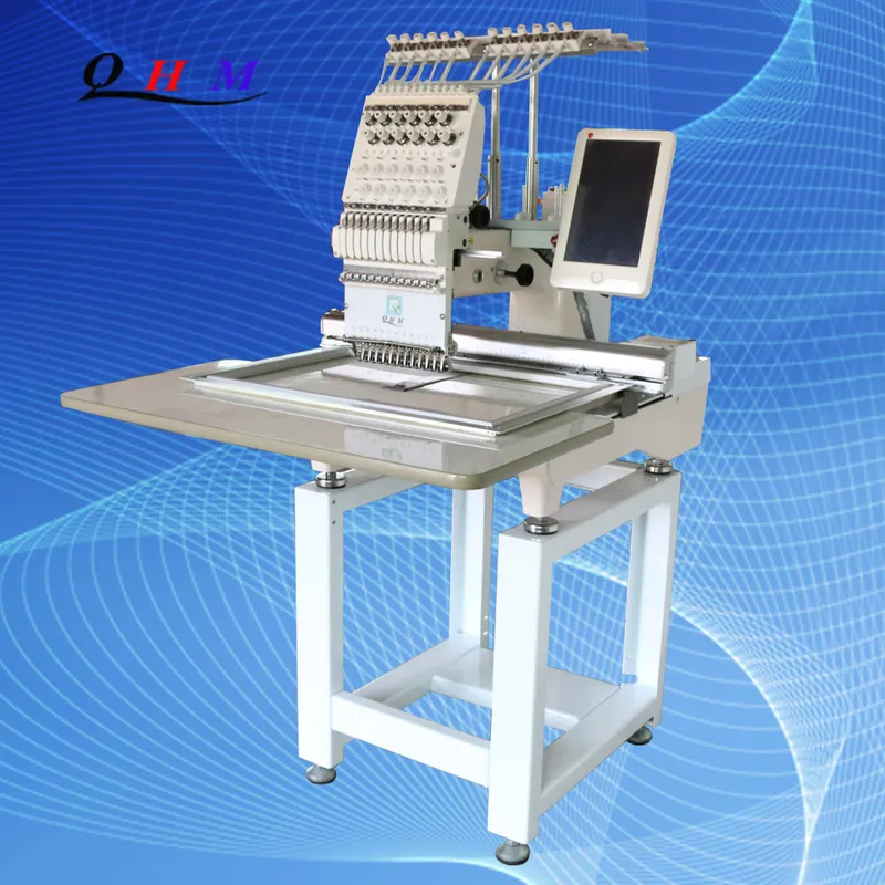 12 Needles Bordadora Brother Low Price Single Head Embroidery Machine for Home or Factory Use