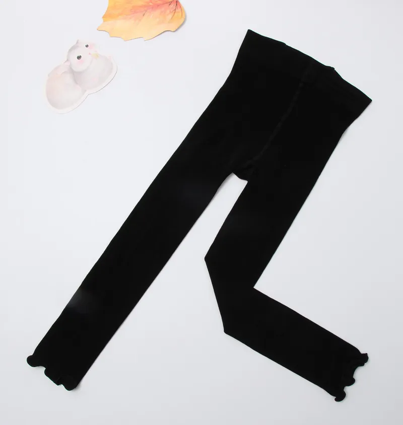 Girl's Knitting Tights Combed Cotton Pantyhose Normal Panel