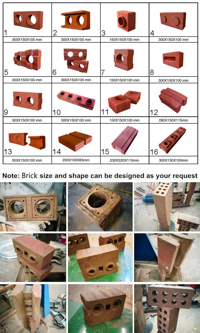 Brick Mould Mobile Decorative Patterned Concrete Block Brick Making Machine