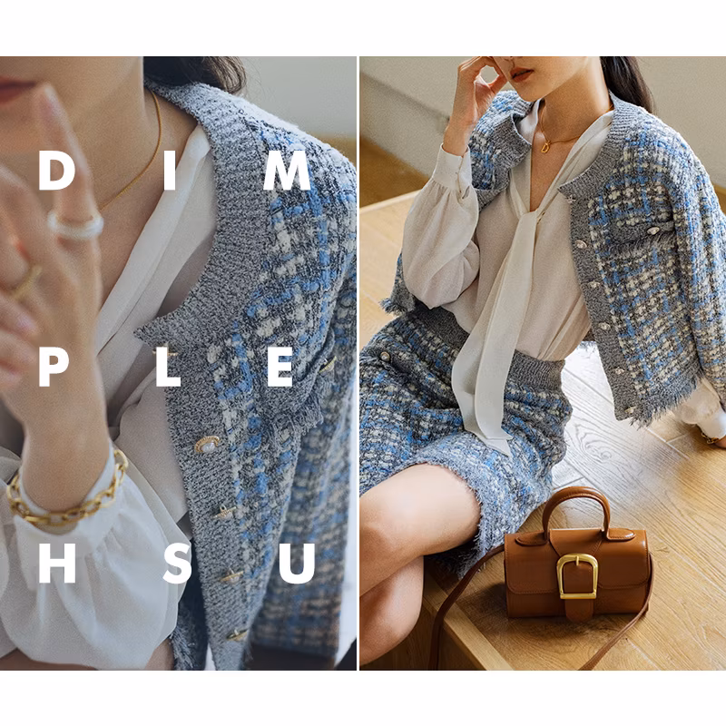 Fashion Ladies Knitted Cardigan with Viscose Sweaters
