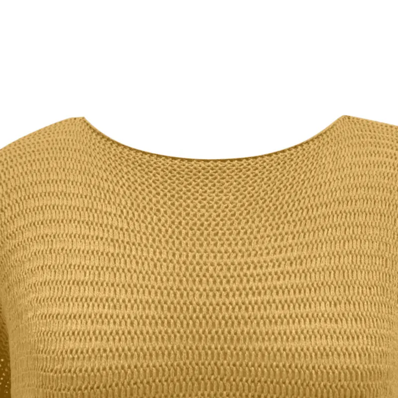 Large Size Round Neck Women Knitted Sweater Fashion Clothes