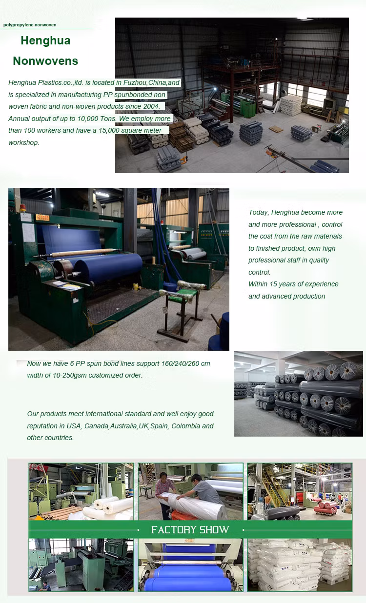 Waterproof Ppsb Spunbonded Nonwovens Fabrics for Disposable Shoe Cover