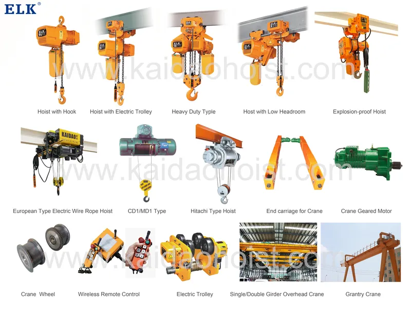 Ce Certification Elk Brand High Quality 0.4kw End Carriage Crane Motor