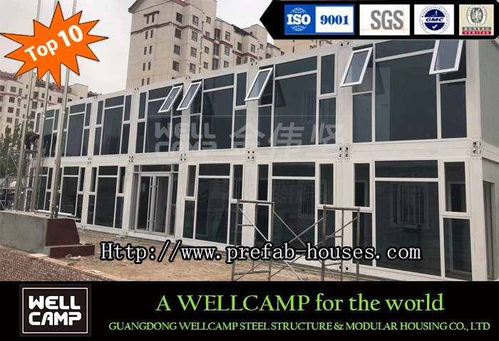 Flat Pack Container House Luxury Labor Camp Accomodation Container Clinic, Hotel Building