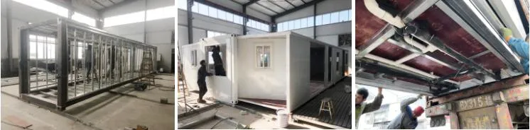 Hysun 2 Bedroom Expandable Container House 20FT/40FT Mobile House with Solar En 40 Feet Prefab Expandable Container Home