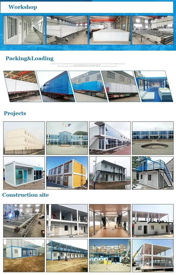 Heatproof and Waterproof Steel Shipping Container Building/House for Labor Camp with Kitchen Toilet Bathroom