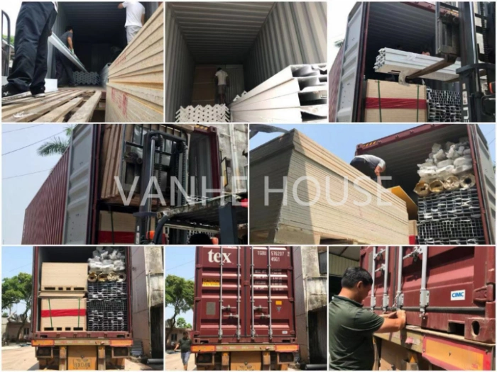 Fireproof and Insulation Mobile Modular Sandwich Panel Expandable Prefabricated House Container