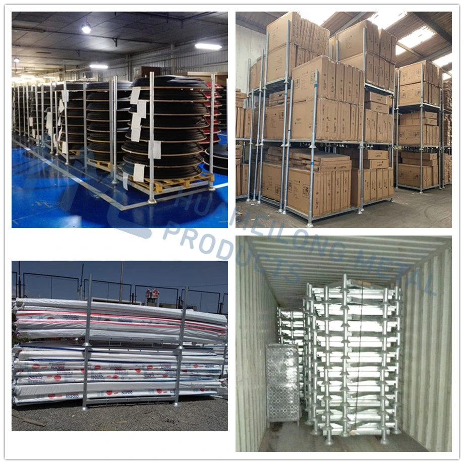 Galvanized Cold Room Warehouse Storage Metal Plate Stacking Steel Rack