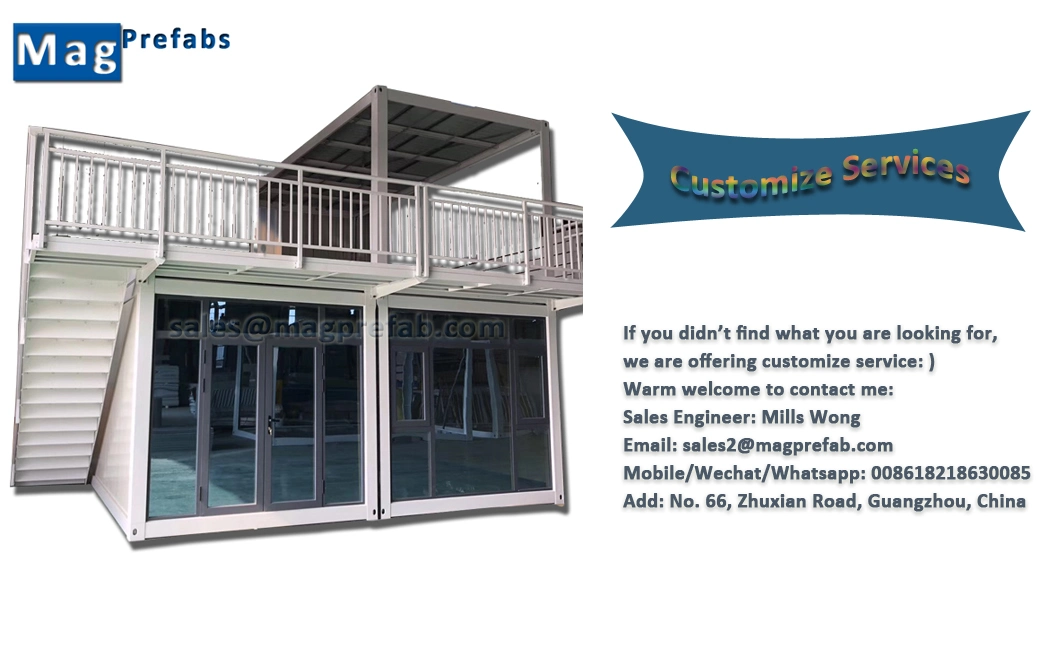 Ce Container Building Mobile Rock Wool Prefabricated Container Home Portable Prefab House