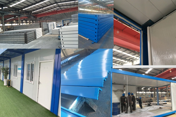 Two Floor Flat Pack Container House Container Apartment Container Office Building Hotel Building