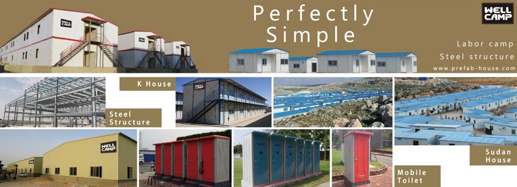 Flat Pack Container House Luxury Labor Camp Accomodation Container Clinic, Hotel Building