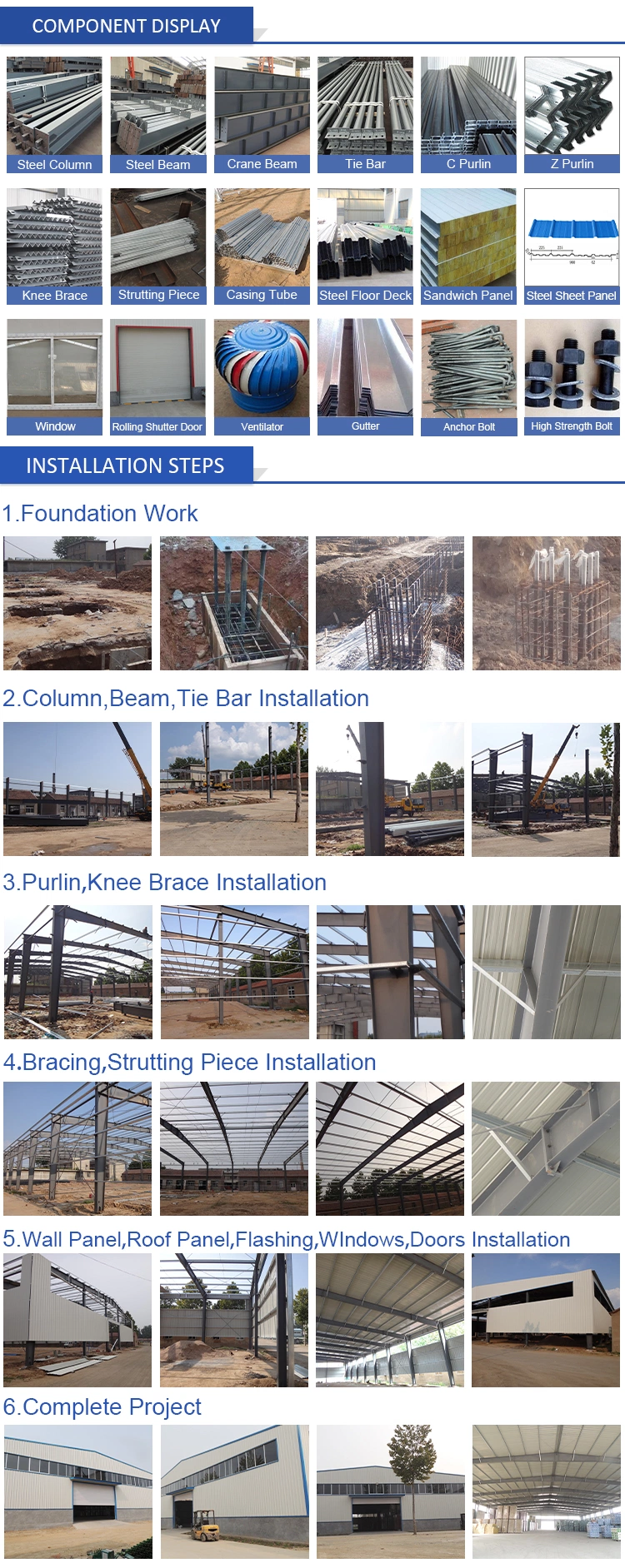 High Quality Low Cost Prefabricated Warehouse Steel Structure Warehouse