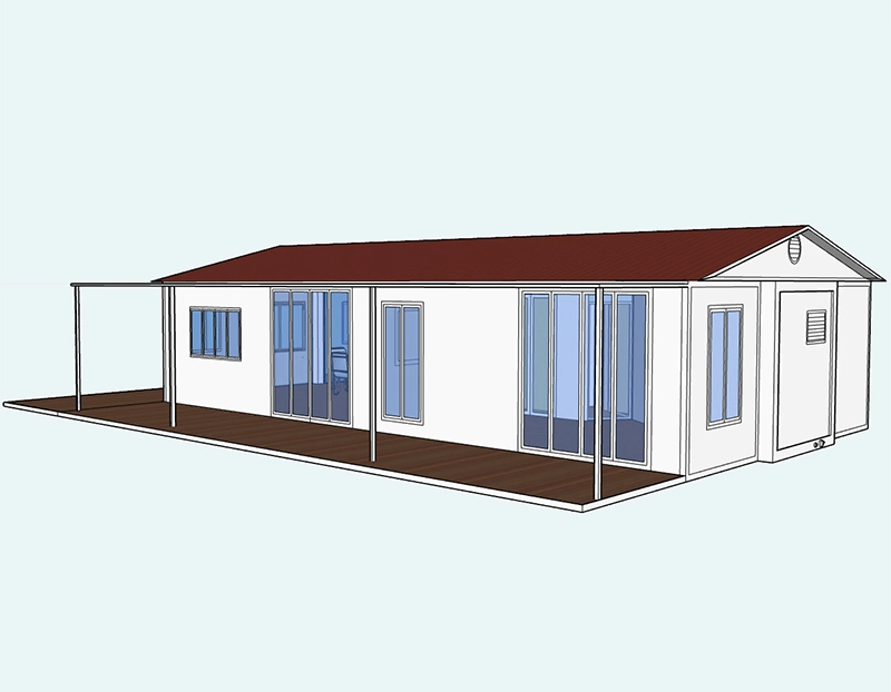 Hysun 2 Bedroom Expandable Container House 20FT/40FT Mobile House with Solar En 40 Feet Prefab Expandable Container Home