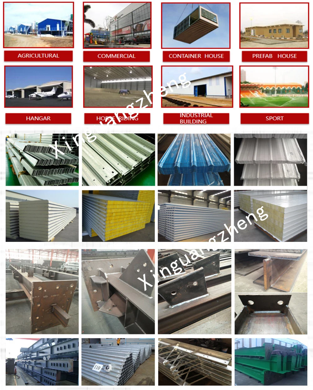Customized Light Weight Steel Industrial Workshop Steel Structure Factory Workshop Construction