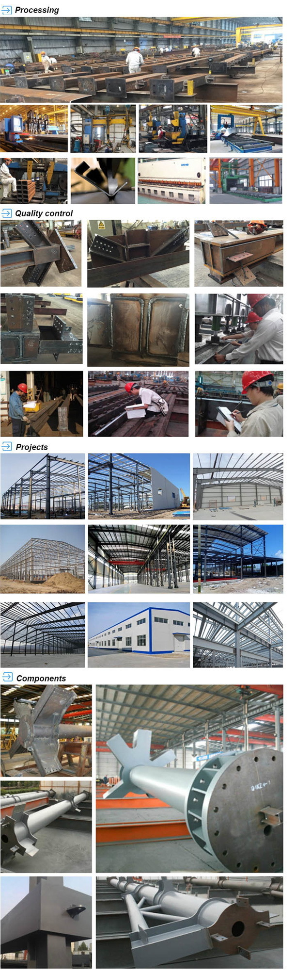 Steel Frame Building Steel Frame Building Prefabricated Warehouse Workshop in SGS