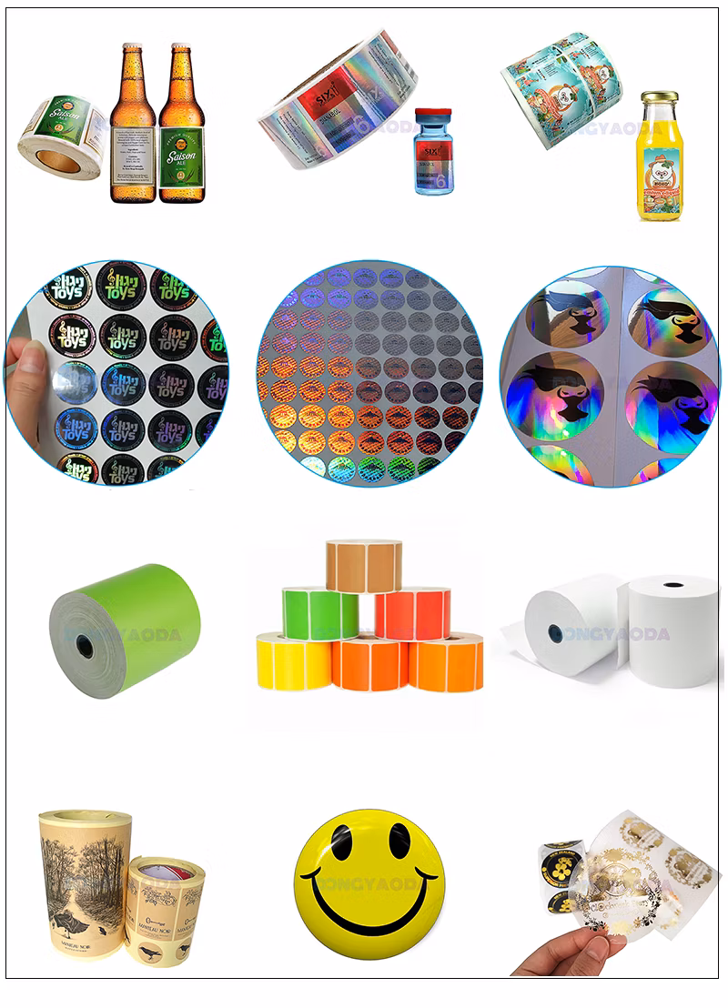 Aluminum Foil Stickers Custom Printed Hologram Anti-Counterfeit Label Stickers