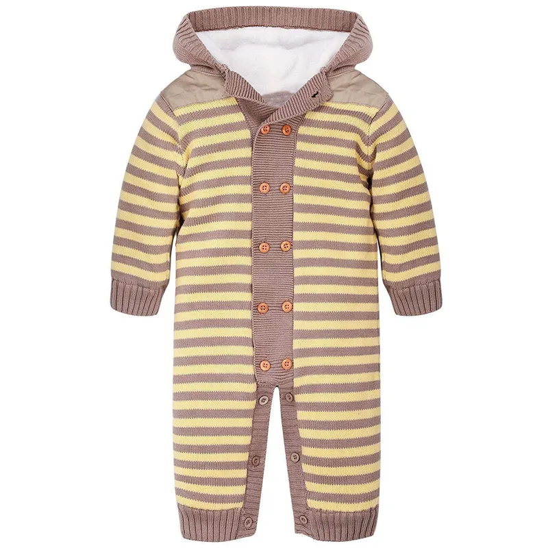 Adorable Baby Clothing Long-Sleeve Knit Jumpsuit Clothes