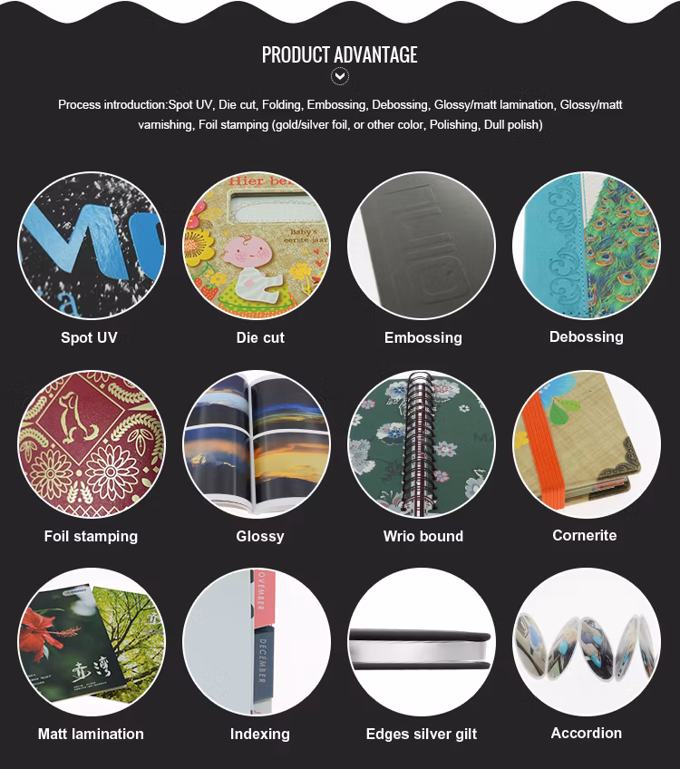 Customized Art Paper Magazine Printing Brochure Folding Booklet Pamphlets with Saddle Stitching