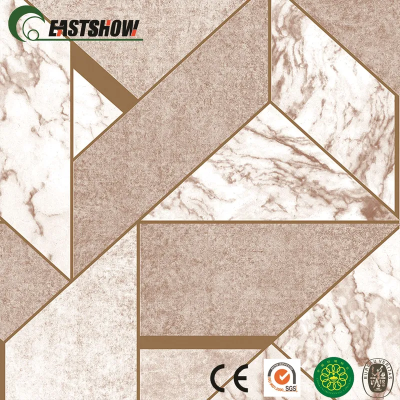 New Decoration PVC Wallpaper with Marble Pattern for Home