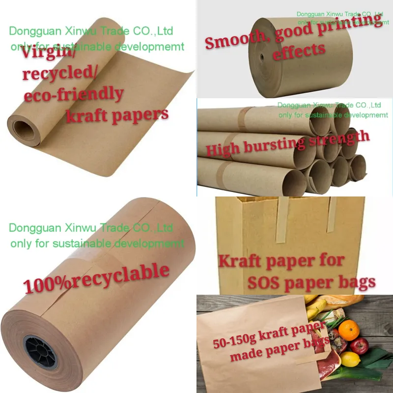 80GSM Brown Recycled Kraft Paper for Kraft Envelopes