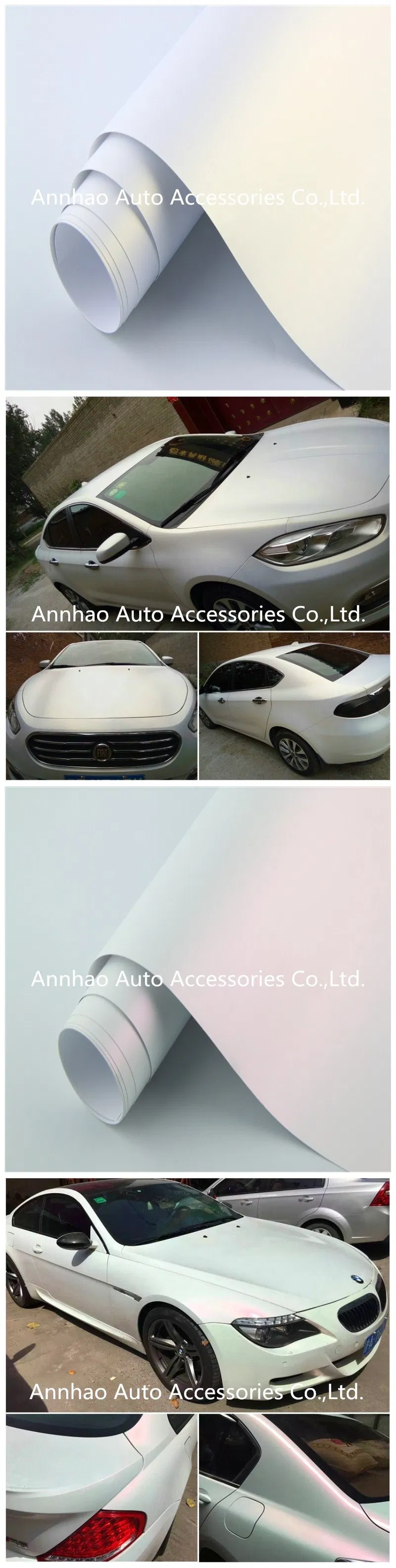 Matte and Glossy Pearl White Chameleon Vinyl Car Color Change Sticker